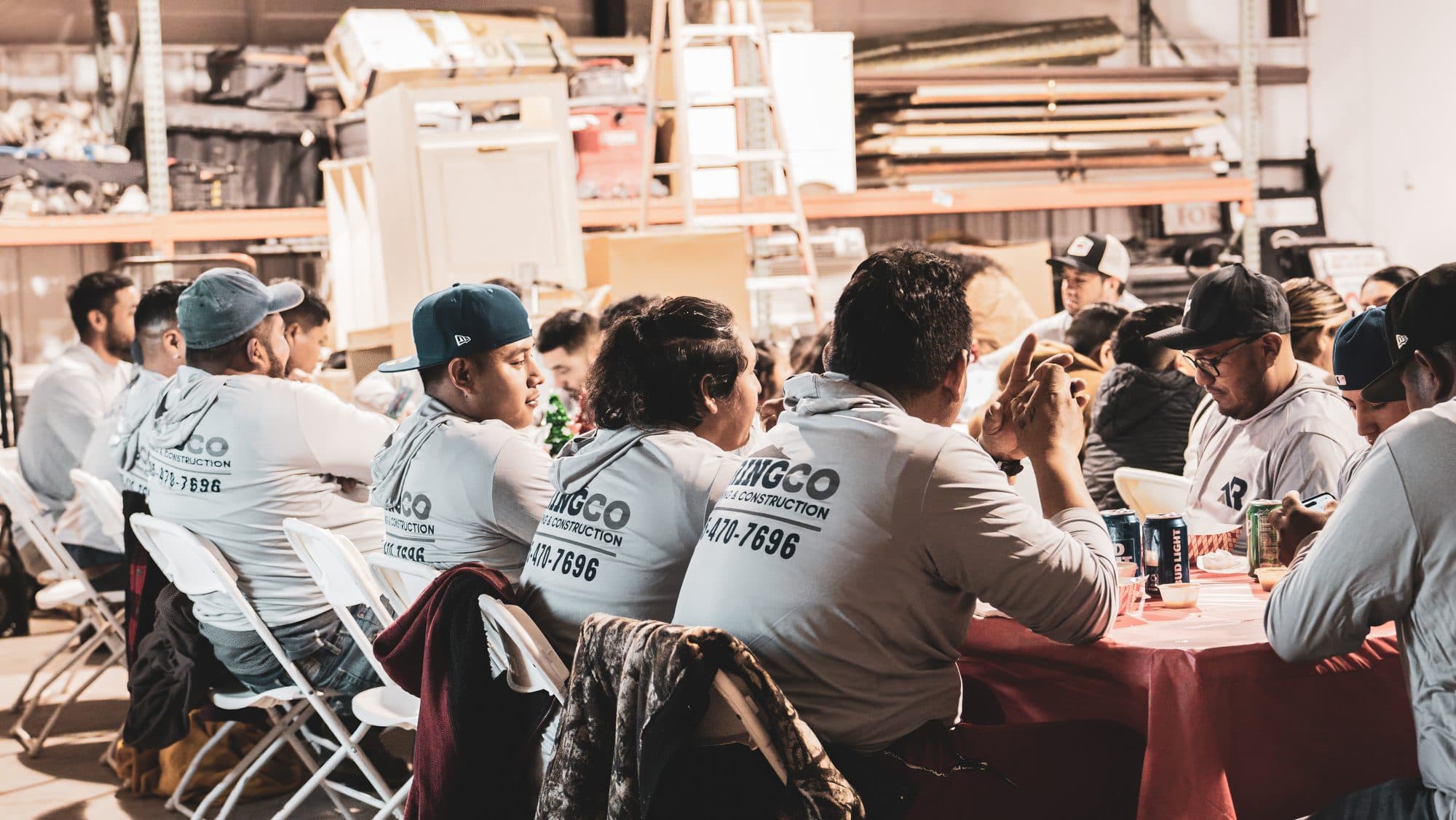 The Ringco team together at a company gathering
